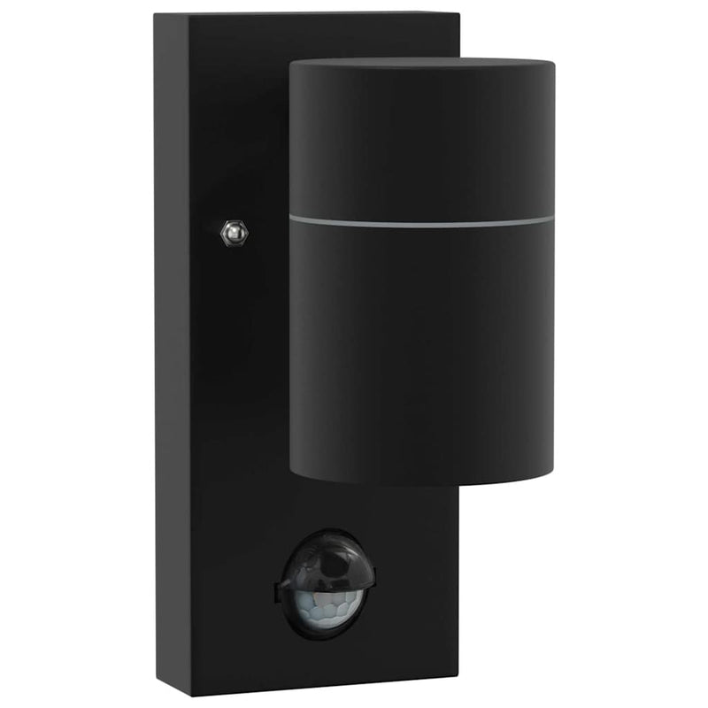 Afbeelding laden in galerijviewer, Vidaxl buiten wandlamp zwart 6,5 x 10,5 x 16 cm rvs en glas
