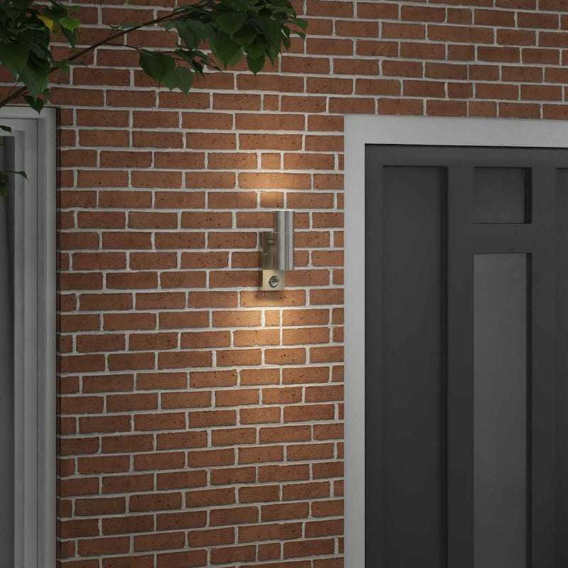 Afbeelding laden in galerijviewer, Vidaxl buiten wandlamp zilver 7 x 10 x 22 cm rvs en glas
