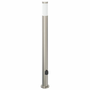 Vidaxl bolderarmatuur met stopcontact 110 cm rvs ip44