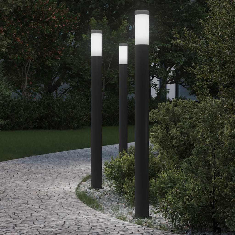 Afbeelding laden in galerijviewer, Vidaxl bolderverlichting 3 stuks 110 cm rvs ip44
