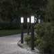 Vidaxl bolderverlichting met sensor 3 stuks 80 cm rvs ip44