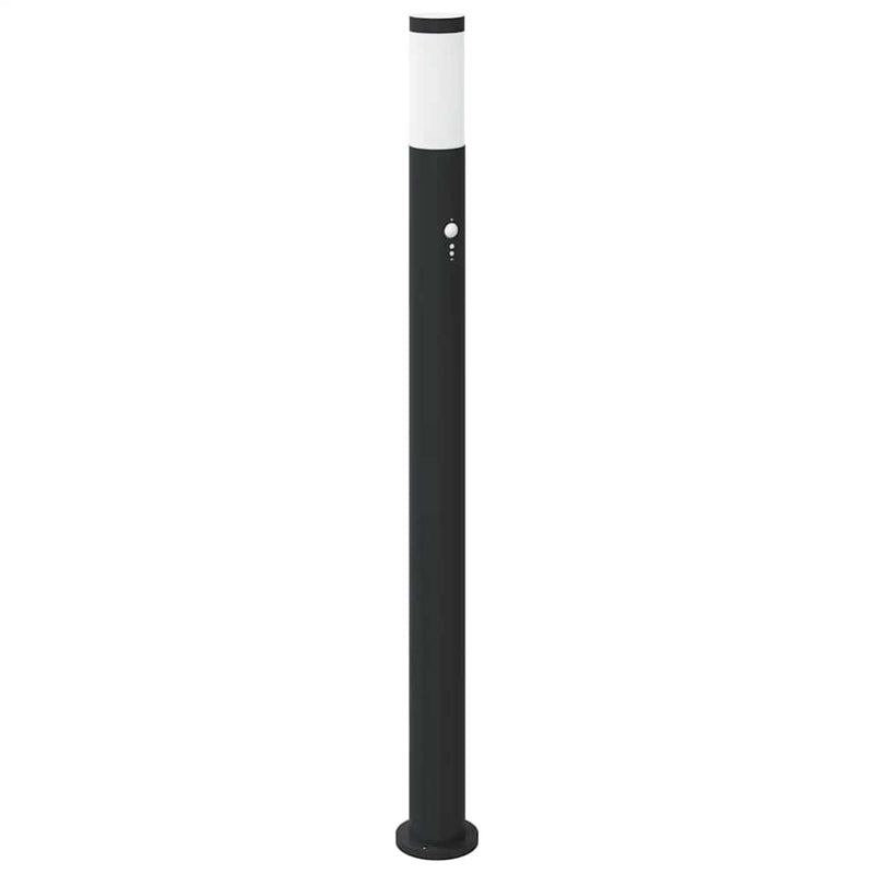 Afbeelding laden in galerijviewer, Vidaxl bolderverlichting met sensor 110 cm roestvrij staal ip44
