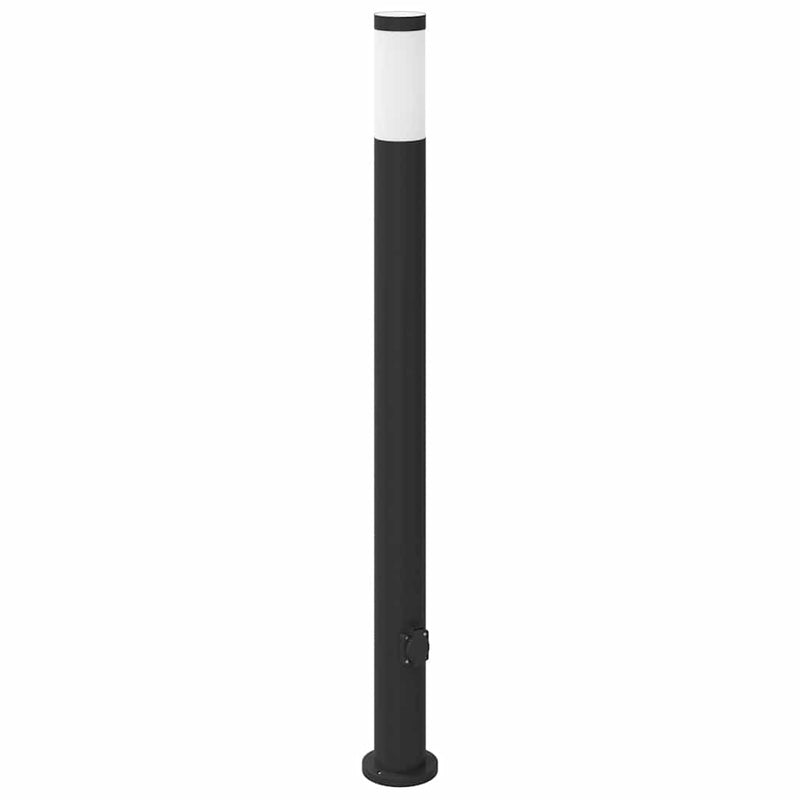 Afbeelding laden in galerijviewer, Vidaxl bolderarmatuur met stopcontact 110 cm rvs ip44
