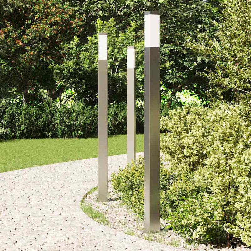 Afbeelding laden in galerijviewer, Vidaxl bolderverlichting 3 stuks 110 cm rvs ip44
