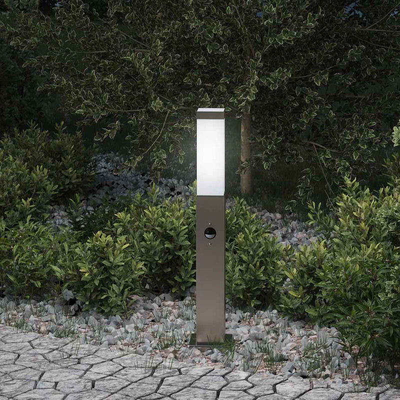 Afbeelding laden in galerijviewer, Vidaxl bolderverlichting met sensor 50 cm rvs ip44
