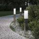 Vidaxl bolderverlichting met sensor 3 stuks 50 cm rvs ip44