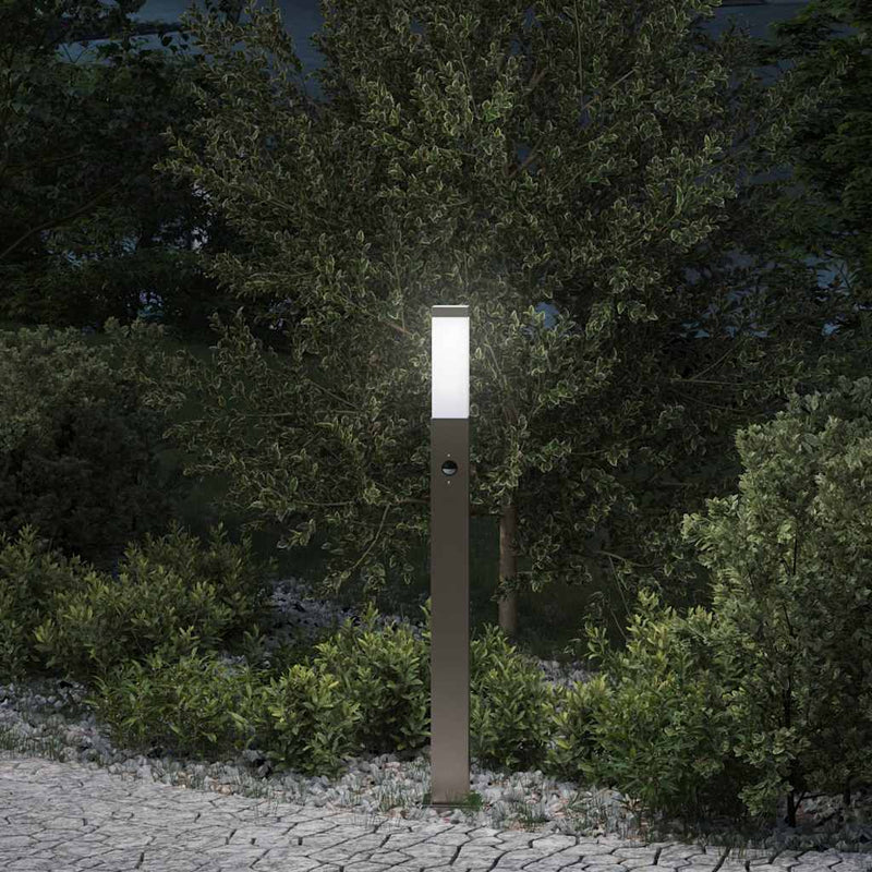 Afbeelding laden in galerijviewer, Vidaxl bolderverlichting met sensor 80 cm rvs ip44
