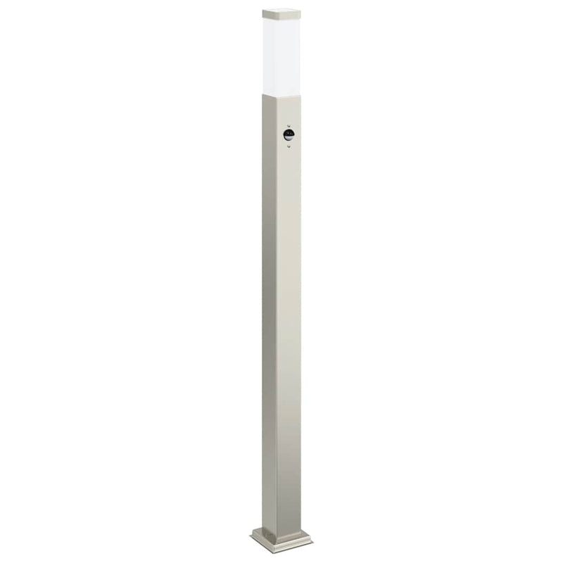 Afbeelding laden in galerijviewer, Vidaxl bolderverlichting met sensor 110 cm roestvrij staal ip44

