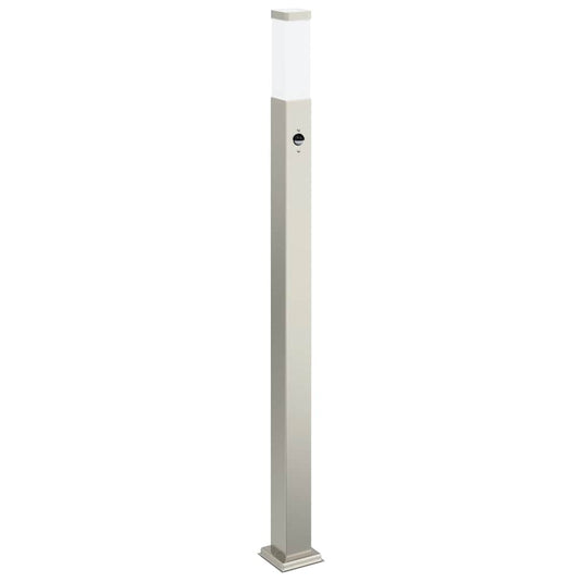 Vidaxl bolderverlichting met sensor 110 cm roestvrij staal ip44