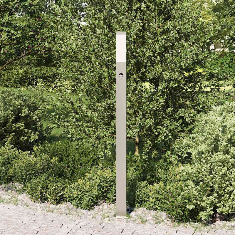 Afbeelding laden in galerijviewer, Vidaxl bolderverlichting met sensor 110 cm roestvrij staal ip44
