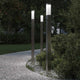 Vidaxl bolderverlichting met sensor 3 stuks 110 cm rvs ip44