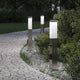 Vidaxl bolderverlichting met sensor en stopcontact 3 stuks 50 cm roestvrij staal ip44