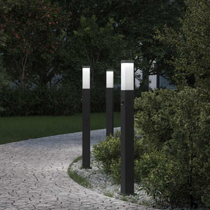 Vidaxl bolderverlichting met sensor 3 stuks 80 cm zwart ip44