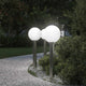 Vidaxl bolderverlichting 3 stuks 80 cm rvs ip44