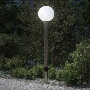 Vidaxl bolderarmatuur met stopcontact 120 cm rvs ip44