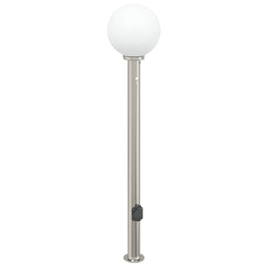 Vidaxl bolderarmatuur met sensor en stopcontact 120 cm roestvrij staal ip44