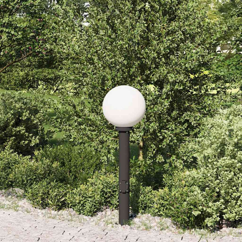 Afbeelding laden in galerijviewer, Vidaxl bolderarmatuur met stopcontact 80 cm zwart ip44
