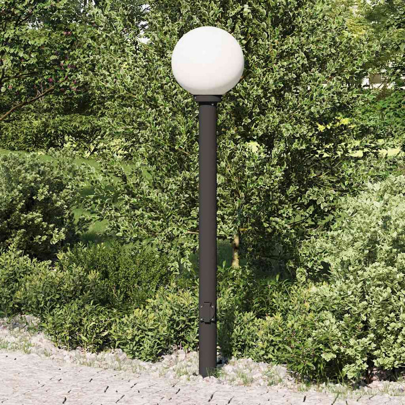 Afbeelding laden in galerijviewer, Vidaxl bolderarmatuur met stopcontact 120 cm zwart ip44
