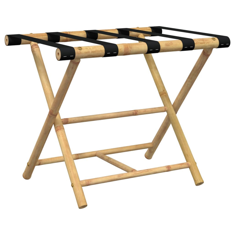 Afbeelding laden in galerijviewer, Vidaxl bagagerek inklapbaar 62x42x50,5 cm bamboe
