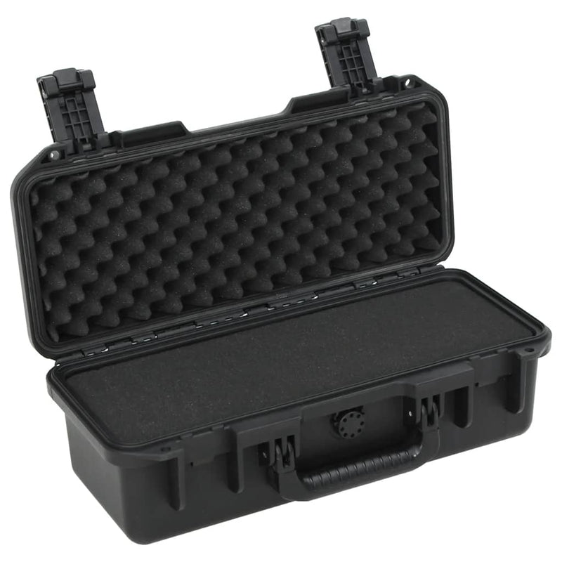 Afbeelding laden in galerijviewer, Vidaxl flightcase draagbaar 46,5x21,5x17,5 cm pp zwart
