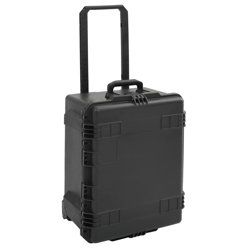 Afbeelding laden in galerijviewer, Vidaxl flightcase draagbaar 62,5x49,5x37 cm pp zwart
