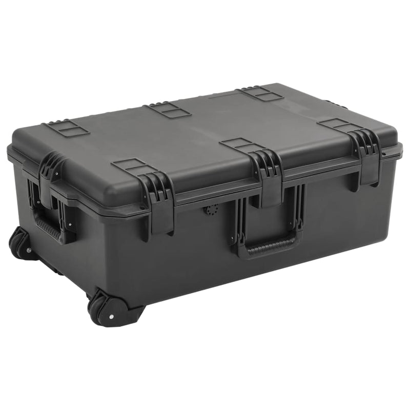 Afbeelding laden in galerijviewer, Vidaxl flightcase draagbaar 79,5x51,5x30,5 cm pp zwart
