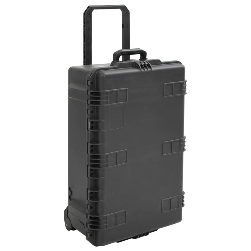 Afbeelding laden in galerijviewer, Vidaxl flightcase draagbaar 79,5x51,5x30,5 cm pp zwart
