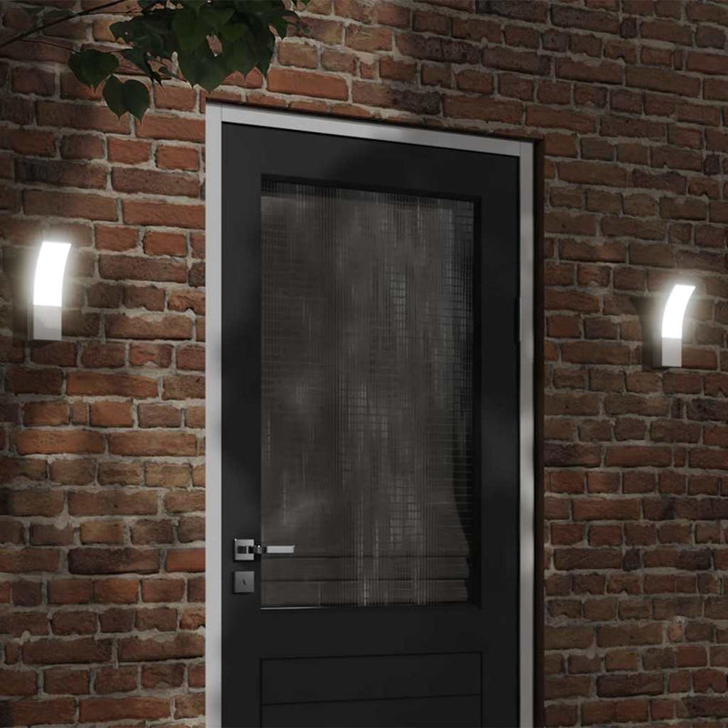 Afbeelding laden in galerijviewer, Vidaxl buitenwandlamp led gegoten aluminium wit

