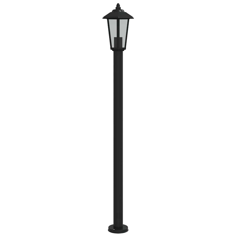 Afbeelding laden in galerijviewer, Vidaxl vloerlamp voor buiten 120 cm roestvrijstaal zwart
