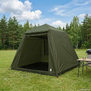 Vidaxl vistent 4-persoons snelontgrendeling olijfgroen