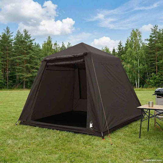 Vidaxl vistent 4-persoons snelontgrendeling bruin