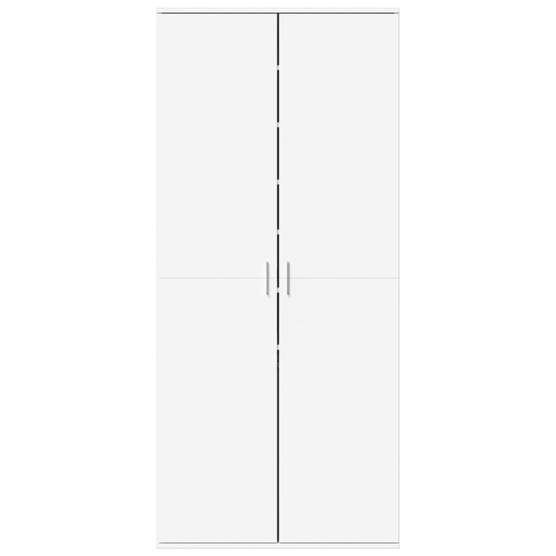 Afbeelding laden in galerijviewer, VidaXL Schoenenkast 80x39x178 cm bewerkt hout wit
