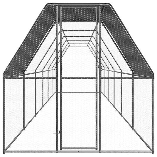 VidaXL Kippenhok 2x12x2 m gegalvaniseerd staal