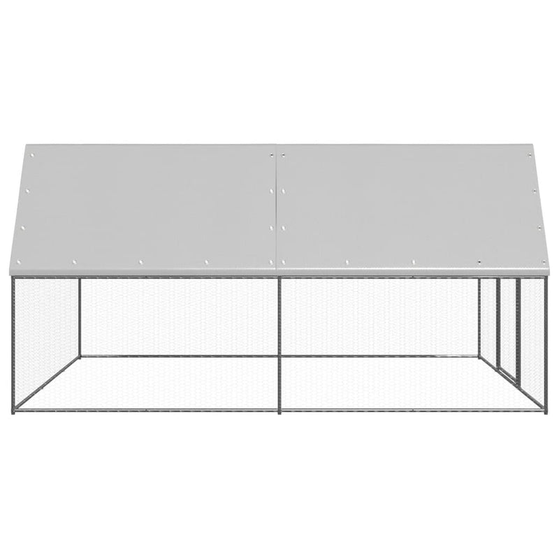Afbeelding laden in galerijviewer, VidaXL Kippenhok 3x4x2 m gegalvaniseerd staal
