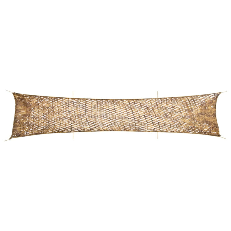 Afbeelding laden in galerijviewer, Vidaxl camouflagenet met opbergzak 706x140 cm zandkleurig

