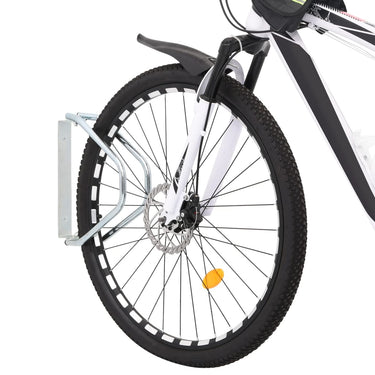 Vidaxl fietsstandaard 2 st wandmontage gegalvaniseerd staal