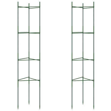 Vidaxl tomatenkooi 2 st 154 cm staal en polypropeen