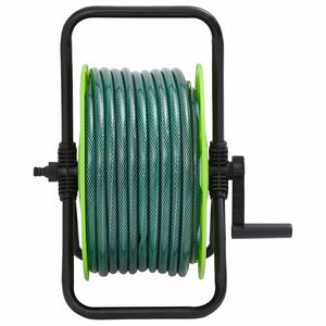 Vidaxl slanghaspel met slangkoppelset 0,75 20 m vrijstaand pvc groen