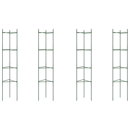 Vidaxl tomatenkooien 4 st 154 cm staal en polypropeen