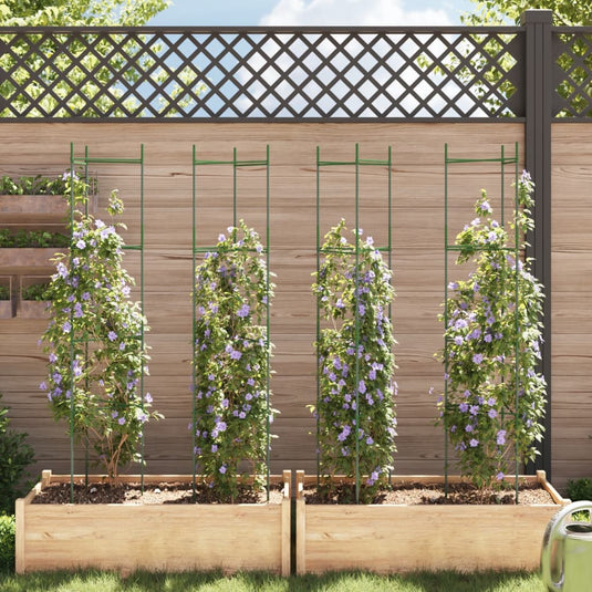 Vidaxl tomatenkooien 4 st 154 cm staal en polypropeen