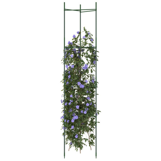 Vidaxl tomatenkooien 4 st 154 cm staal en polypropeen