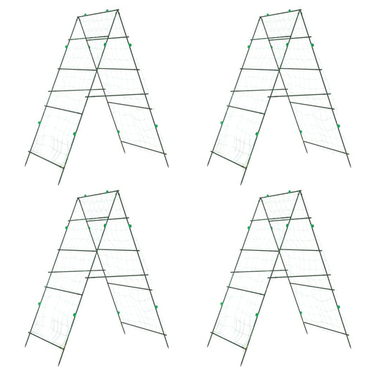 Vidaxl plantenklimrekken 4 st a-frame staal