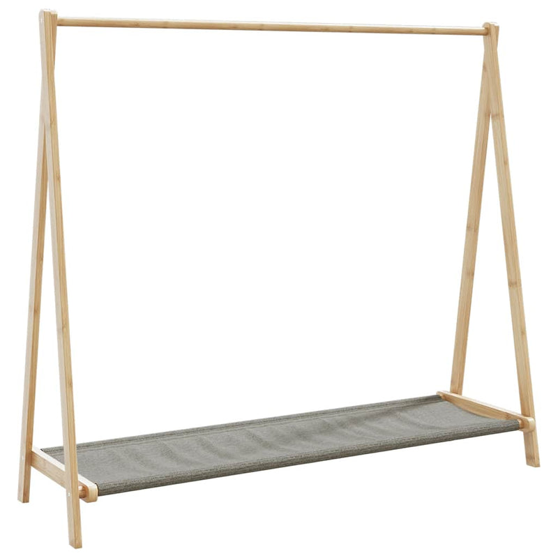Afbeelding laden in galerijviewer, Vidaxl kledingrek met schappen 106x34x102 cm bamboe
