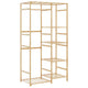 Vidaxl kledingrek met schappen 100x50x184,5 cm bamboe