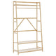 Vidaxl kledingrek met schappen 110x40x180 cm bamboe