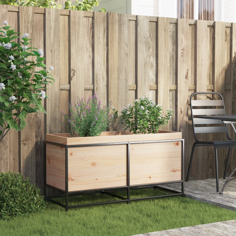 Afbeelding laden in galerijviewer, Vidaxl plantenbak 100x40x50 cm massief grenenhout
