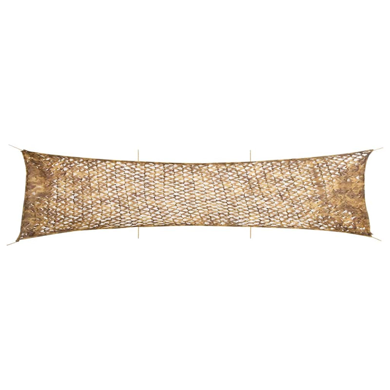 Afbeelding laden in galerijviewer, Vidaxl camouflagenet met opbergzak 613x138 cm zandkleurig
