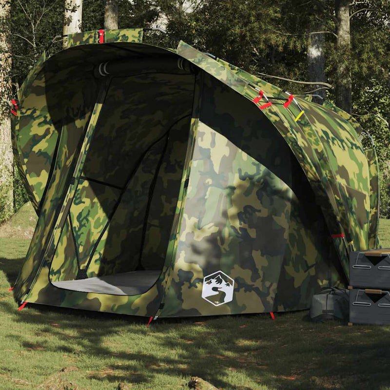 Afbeelding laden in galerijviewer, Vidaxl vistent 4-persoons waterdicht camouflage
