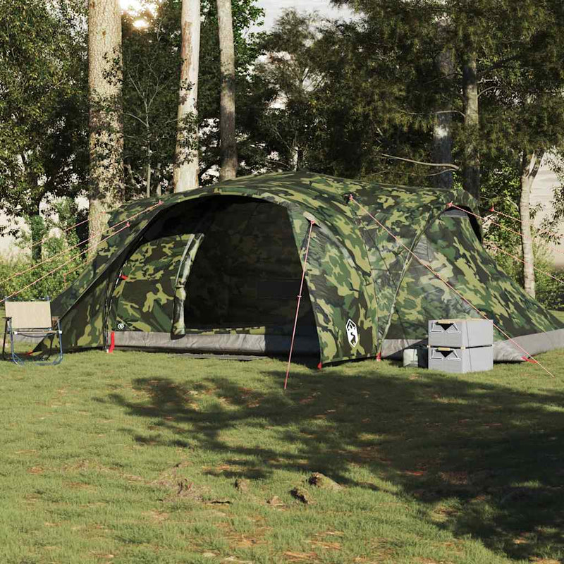 Afbeelding laden in galerijviewer, Vidaxl koepeltent 6-persoons waterdicht camouflage

