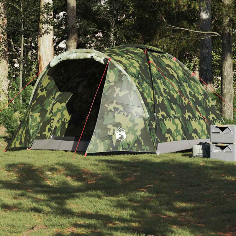 Afbeelding laden in galerijviewer, Vidaxl vistent 2-persoons waterdicht camouflage
